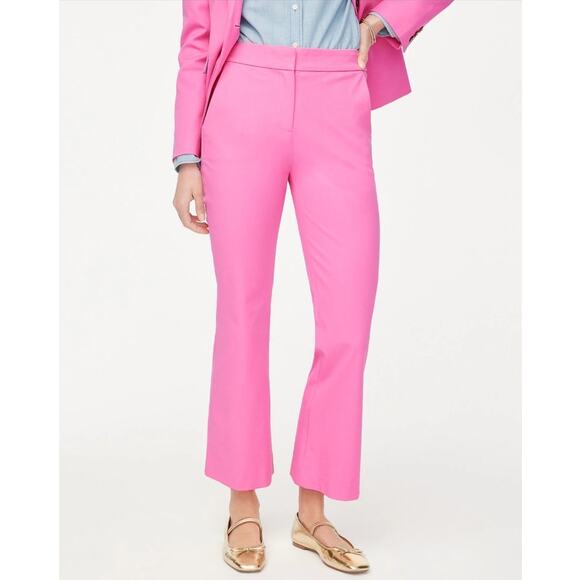 J Crew Kelsey Cotton Flare Work Office Casual Plus Pants US Women's 4 New - Picture 1 of 5